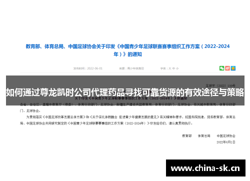 如何通过尊龙凯时公司代理药品寻找可靠货源的有效途径与策略